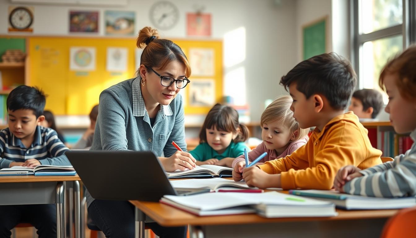 Students working in research laboratory