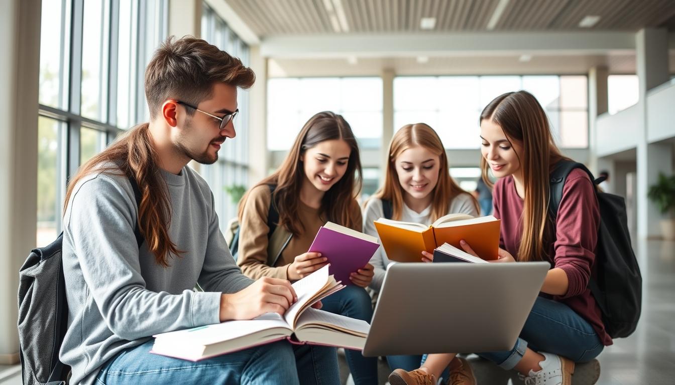 Student developing practical and academic skills